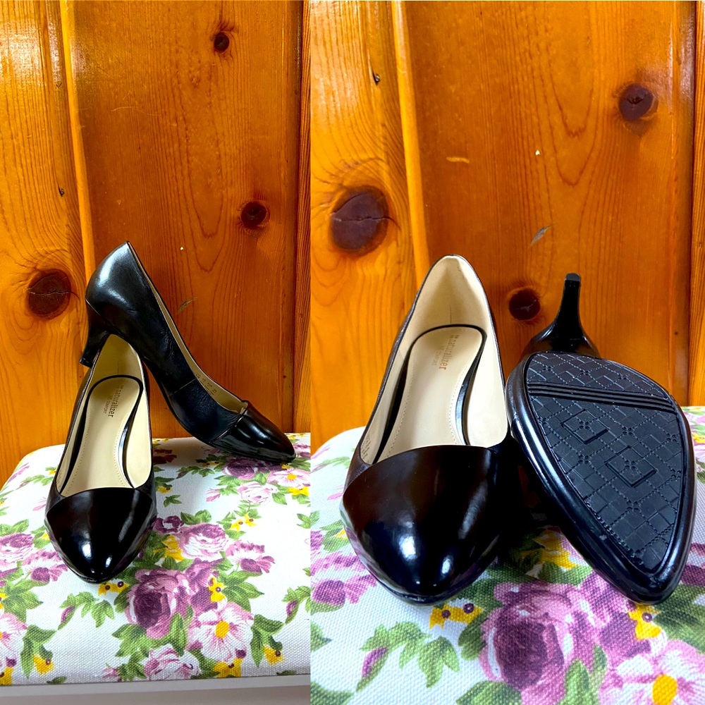 Black Kitten Heel Pump